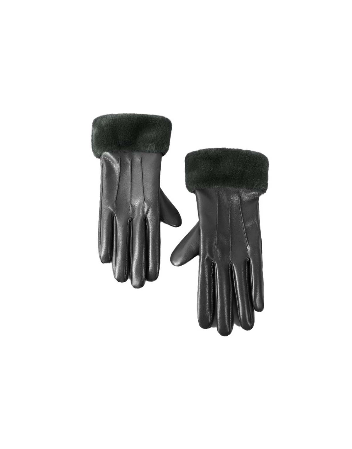 Women's faux leather gloves-g9